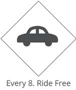 Every 8. ride free